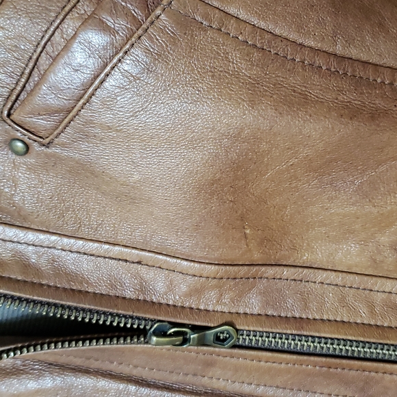 a.n.a Genuine Leather Jacket, Ladies Large - Picture 7 of 16